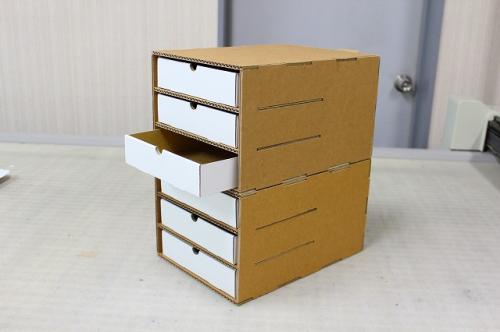 強化ダンボール製収納棚